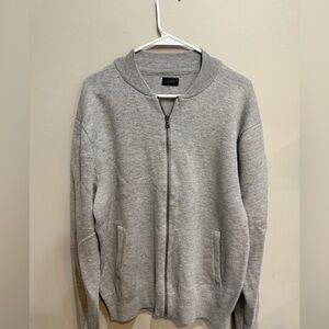 J Crew Bomber Jacket XL Gray